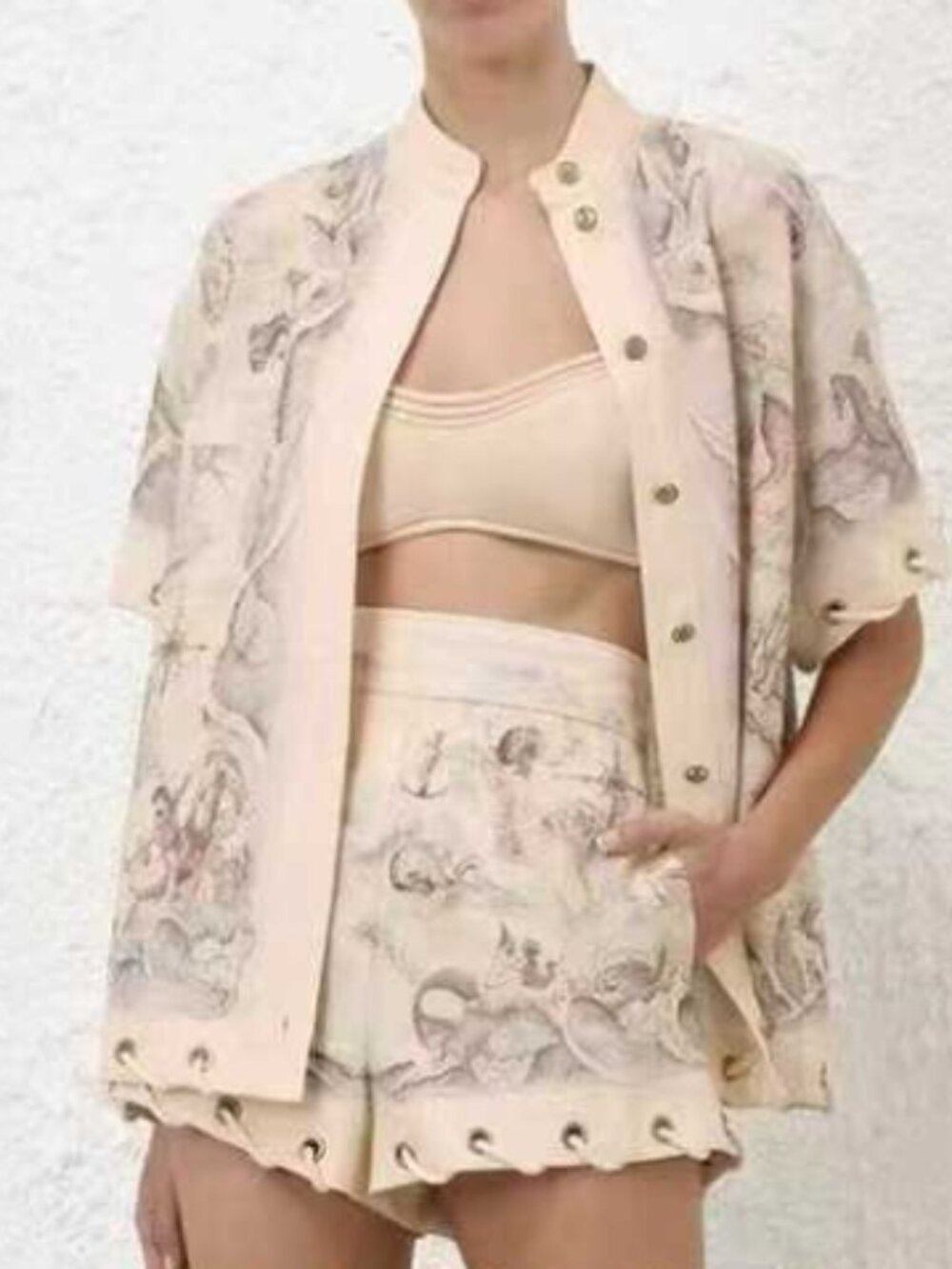 Zimmerman Iris Cut Out linen Set